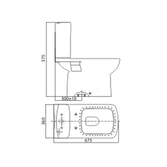 Bồn cầu hai khối VIGLACERA VI6