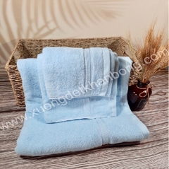 Bộ 3 khăn cotton màu xanh ngọc