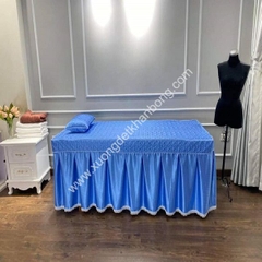 Ga phủ giường Spa Trần Bông (Xanh Dương)