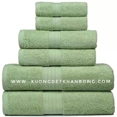 Bộ 6 khăn bông cotton cao cấp