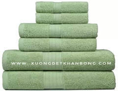 Bộ 6 khăn bông cotton cao cấp
