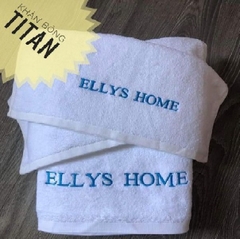 Khăn khách sạn thêu logo mẫu 3