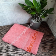 Khăn tắm quà tặng thêu logo (Mẫu 82)