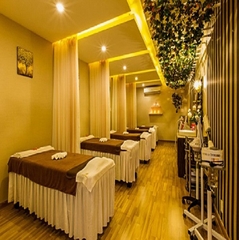 Khăn trải giường spa màu nâu