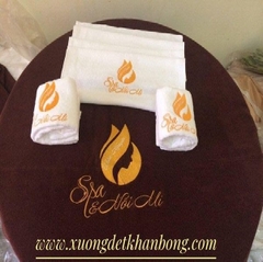 Khăn spa màu trắng