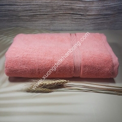 Khăn tắm cotton cao cấp màu hồng