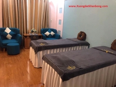 Khăn trải giường spa màu xám