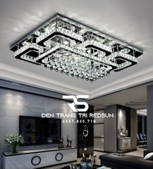 Đèn Mâm Pha Lê Ốp Trần Phòng Khách Hiện Đại M9202