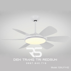 Quạt Trần Đèn Trang Trí Phòng Khách, Phòng Ngủ - 52KJYY-62