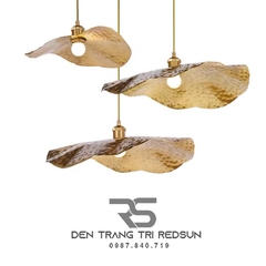 Đèn Thả Trần Hiện Đại Bắc Âu Lá Sen Sắt CDT-T018