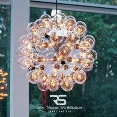 Đèn Chùm Phòng Khách Hiện Đại Bắc Âu Bong Bóng Chất Liệu Thuỷ Tinh DC-T113