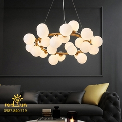 Đèn chùm vòng cầu sứ 25 bóng DC-1425