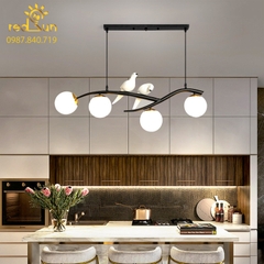 Đèn thả ngang 2 chim trang trí bàn ăn TH750