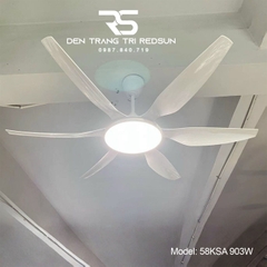 Quạt Trần Đèn Trang Trí Phòng Khách, Phòng Ngủ - 58KSA 903W