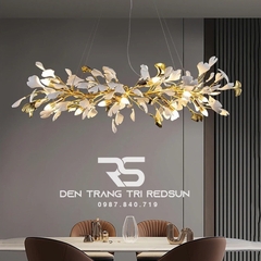 Đèn Chùm Hiện Đại Ginkgo Leaf Dáng Ngang Phong Cách Bắc Âu DC-L060
