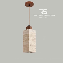 Đèn Thả Trần Phòng Ăn, Phòng Ngủ Phong Cách Wabisabi Hình Khối Chữ Nhật CDT-1059