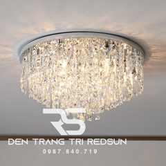 Đèn Mâm Pha Lê Ốp Trần Phòng Khách Hiện Đại M9192