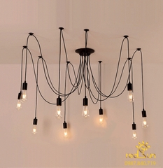 Đèn chùm decor Nhện 10 dây DC-810