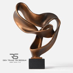 Đồ Trang Trí Nghệ Thuật Phòng Khách, Hành Lang, Sảnh Chờ Nhà Hàng, Khách Sạn Điêu Khắc Dạng Hình Học DDC-ZG010