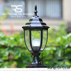 Đèn Trụ Cổng Chất Liệu Hợp Kim Lắp Ngoài Trời DT-C038