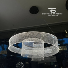 Đèn Chùm Trang Trí Phòng Khách, Phòng Ăn, Phòng Ngủ Dải Lụa Dáng Xoắn Phong Cách Bắc Âu MA06062PB-001