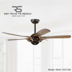 Quạt Trần Trang Trí Phòng Khách, Phòng Ngủ - 56HZ-1037-MA