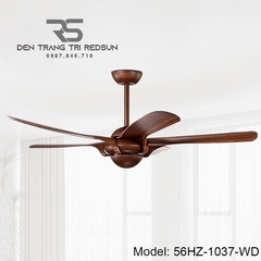 Quạt Trần Trang Trí Phòng Khách, Phòng Ngủ - 56HZ-1037-WD