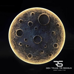 Đèn Tường Trang Trí Phòng Khách, Phòng Ngủ, Cầu Thang Phong Cách Bắc Âu Mặt Trăng 3D DT-131