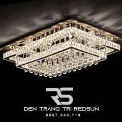 Đèn Mâm Pha Lê Ốp Trần Phòng Khách Hiện Đại M9220