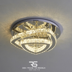 Đèn Mâm Pha Lê Ốp Trần Phòng Khách Hiện Đại M9207