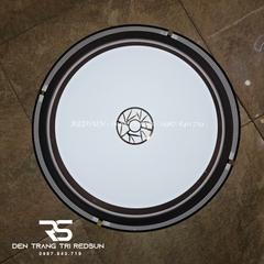 Đèn Mâm Ốp Trần Gỗ Phòng Thờ, Phòng Khách Hình Tròn OPGO-C25042