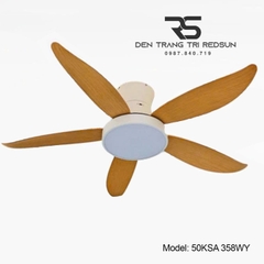 Quạt Trần Đèn Trang Trí Phòng Khách, Phòng Ngủ - 50KSA 358WY