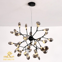 Chùm Hera dáng cầu 36 lá (đen - khói) DC-L009