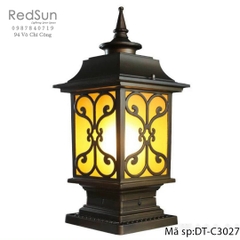 Đèn Trụ Cổng Chất Liệu Đồng DT-C3027