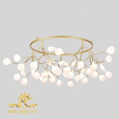 Chùm Hera dáng tròn 45 lá thủy tinh DC-L003