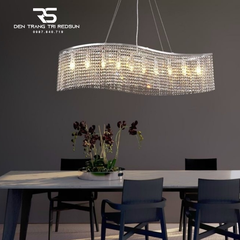 Đèn Thả Pha Lê Bàn Ăn, Bàn Đảo Hiện Đại TPL095