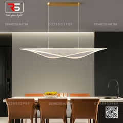 Đèn Thả Lá Lắp Bàn Ăn, Bàn Đảo Phong Cách Bắc Âu Hiện Đại Chất Liệu Acrylic Cao Cấp MA05876P-001
