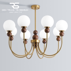 Đèn Chùm Phòng Khách Hiện Đại Chao Thuỷ Tinh N8038/8