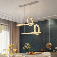 Đèn Thả Pha Lê Bàn Ăn, Bàn Đảo Hiện Đại TPL043
