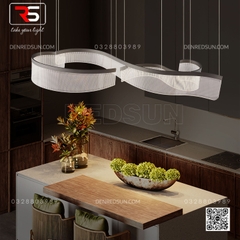 Đèn Thả Dải Lụa Kép Cao Cấp Lắp Phòng Khách, Phòng Ăn, Sảnh Khách Sạn Phong Cách Bắc Âu Hiện Đại MA05807PB-001-DZ4
