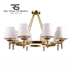 Đèn Chùm Phòng Khách Tân Cổ Điển Chao Vải DC-C366