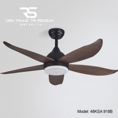 Quạt Trần Đèn Trang Trí Phòng Khách, Phòng Ngủ - 48KSA 918B