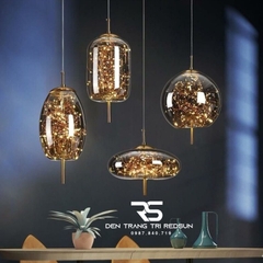 Đèn Thả Bàn Ăn, Bàn Đảo Hiện Đại Phong Cách Bắc Âu Chao Thủy Tinh Bầu Trời Sao CDT-T071