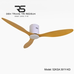 Quạt Trần Trang Trí Phòng Khách, Phòng Ngủ - 52KSA 301Y-KD