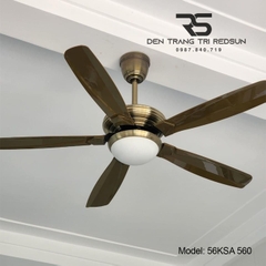 Quạt Trần Đèn Trang Trí Phòng Khách, Phòng Ngủ - 56KSA 560