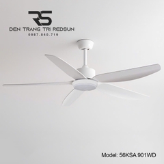Quạt Trần Đèn Trang Trí Phòng Khách, Phòng Ngủ - 56KSA 901WD