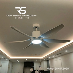 Quạt Trần Đèn Trang Trí Phòng Khách, Phòng Ngủ - 58KSA 902W