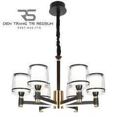 Đèn Chùm Phòng Khách Hiện Đại Phong Cách Indochine Chao Mica N8094