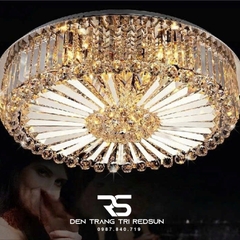 Đèn Mâm Pha Lê Ốp Trần Phòng Khách Hiện Đại M9141