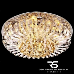 Đèn Mâm Pha Lê Ốp Trần Phòng Khách Hiện Đại M9148